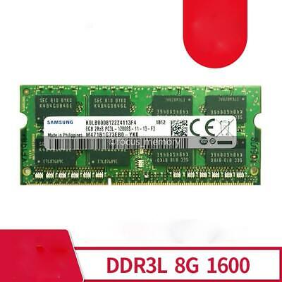 Samsung 8 GB ddr3l 1600 MHz pc3l-12800s 204pin 2rx8 SO-DIMM memory 1.35v