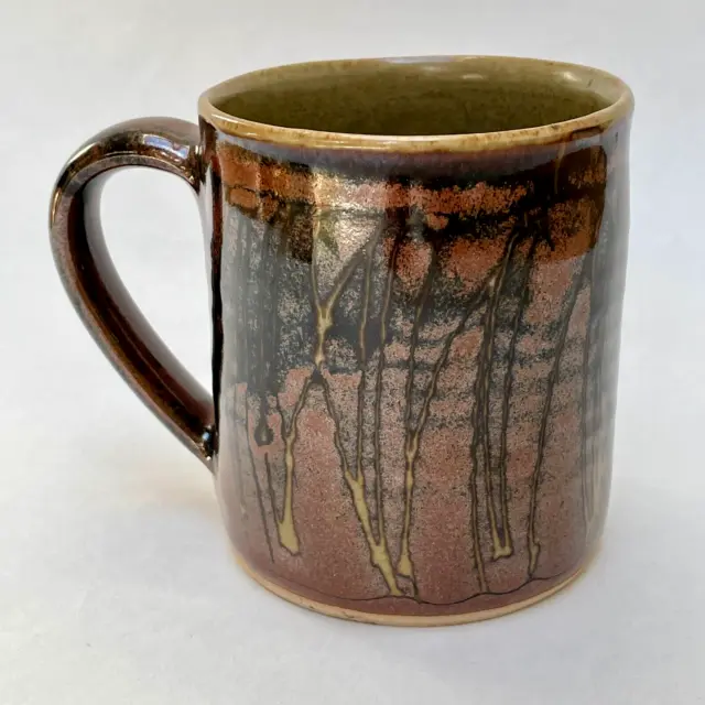 Superb Vintage Studio Art Pottery Tenmoku Glaze Mug New