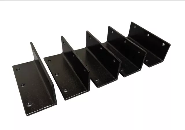 (5 pack) 1.5"x1.5"x 1/8" Steel Angle Iron Bracing Brackets 4" length Right Angle