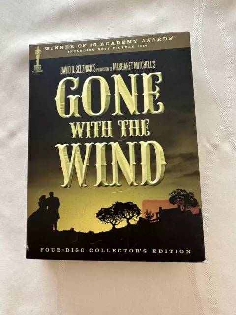 Gone With The Wind DVD 4-Disc Box Set W/ Insert Art Booklet 2004 collectors ed.