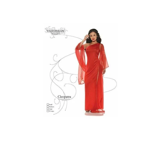 Underwraps Women's Red Cleopatra Halloween Costume - Size Large