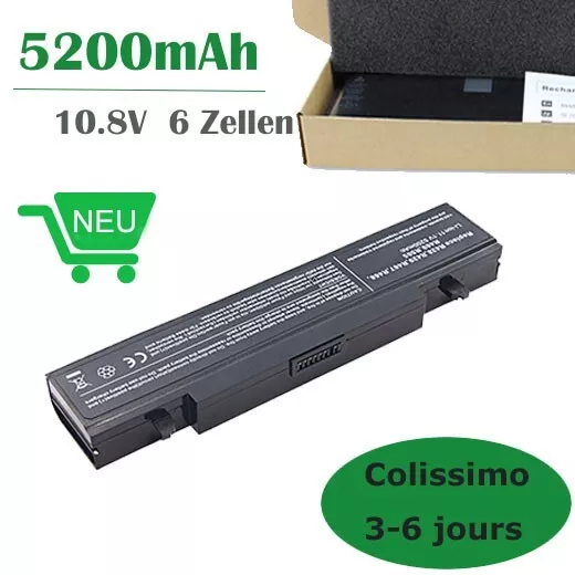 5200MAH Batterie pour SAMSUNG AA-PB9NC6B AA-PB9NS6B AA-PB9NC6W NP350V5C RC730