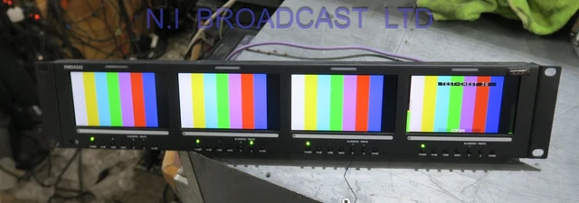 Osee rmd4342  4x 4inch HDSDI / SDI/ composite   lcd video monitors with waveform