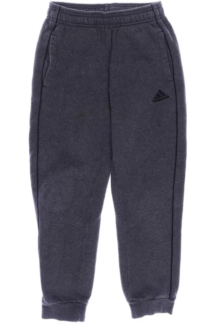 Pantaloni in tessuto Adidas ragazzi pantaloni pantaloni taglia EU 140 elastan cotone grigio #rj68yrs