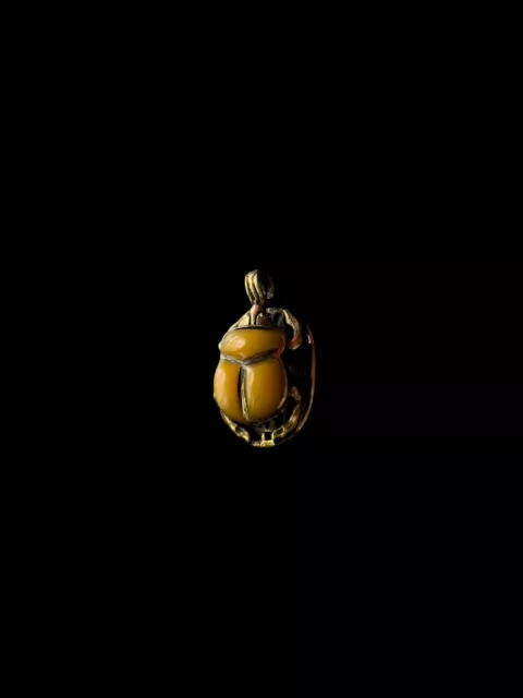 Scarab Beetle Pendant made in Egypt , Handmade Egyptian Jewlery
