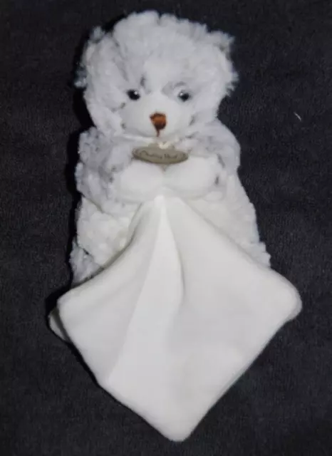 Doudou Ours Beige Chiné Mouchoir Blanc BABY'NAT BABYNAT BN749 Les Flocons 15 Cm