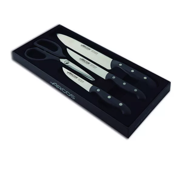 Juego de cuchillos de cocina Arcos Maitre 152600 de acero inoxidable Nitrum y ma