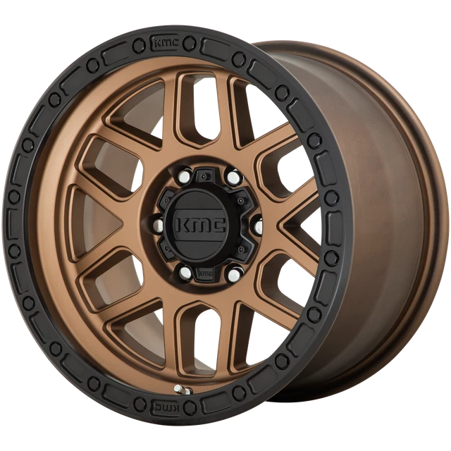 17x9.0 KMC Mesa KM544 Matte Bronze w/Black Lip main image 1