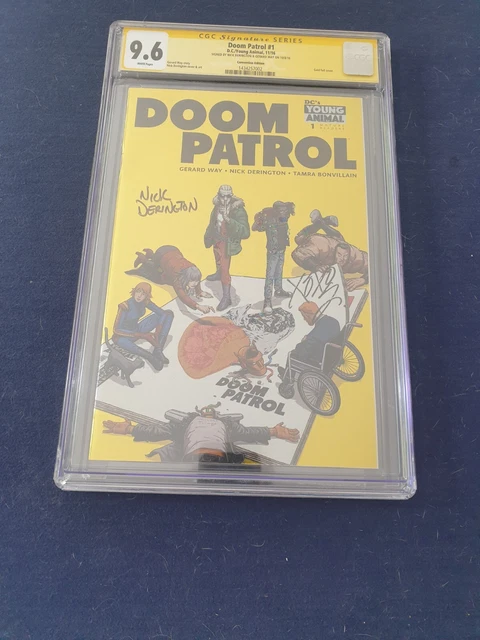 Doom Patrol #1 CGC 9.8 Gerard Way NYCC Foil Variant Signed Umbrella Academy
