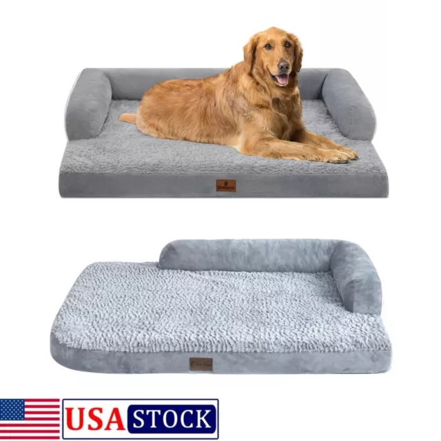Super Soft Orthopedic Crate Memory Foam Medium Large Jumbo Dog Bed Pet Mattress