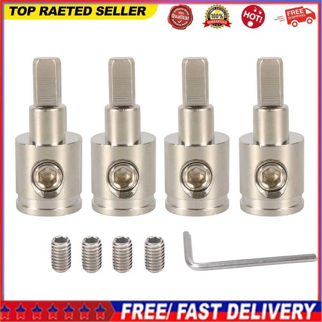 4 Sets 0 Gauge Car Audio Wire Terminal Power Cord Input Reducers with Screws