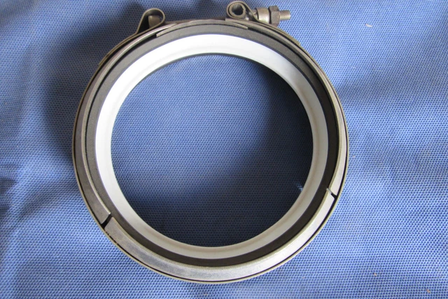 NOS KIMAX 6650-4000, 4" Bead To Bead Coupling Clamp Glass Drainline Pipe USA