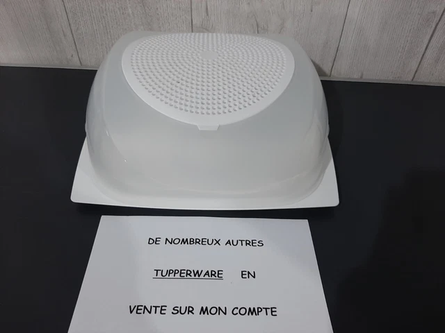 Grande Cave à Fromages Tupperware – Blanche – 30 X 27 Cm – Occasion