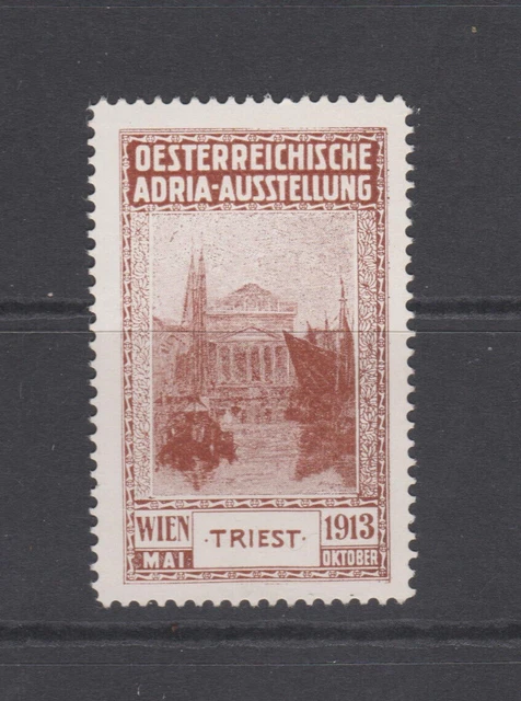 Wien 1913 Österreichische Adria Ausstellung Plakatmarke (Triest/Italien)