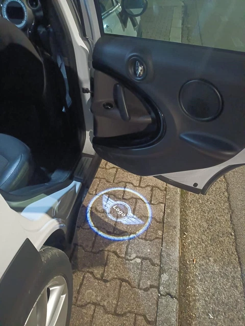 4 Plafoniere Led Logo MINI Cooper F55 F56 F57 Logo LED sottoporta under door