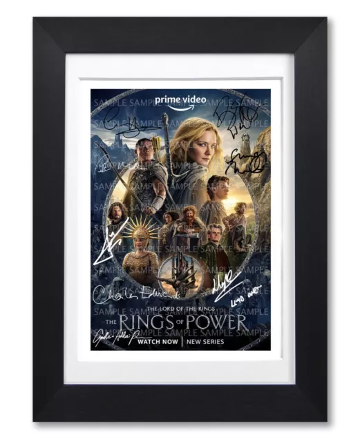 Lord Lotr Rings Of Power Cast Signed Tv Show Season Poster Photo Autograph Gift