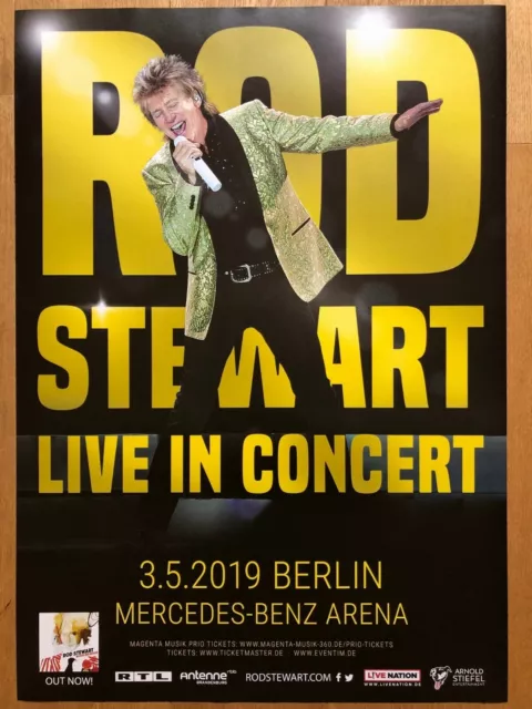 Rod Stewart Original Konzert Affiche Tour Affiche Berlin Mb Arena 03.05 ...