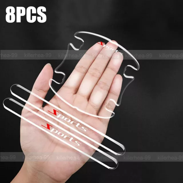 Car Door Handle Bowl Anti-Scratch Protector Guard Clear Stickers Accessories