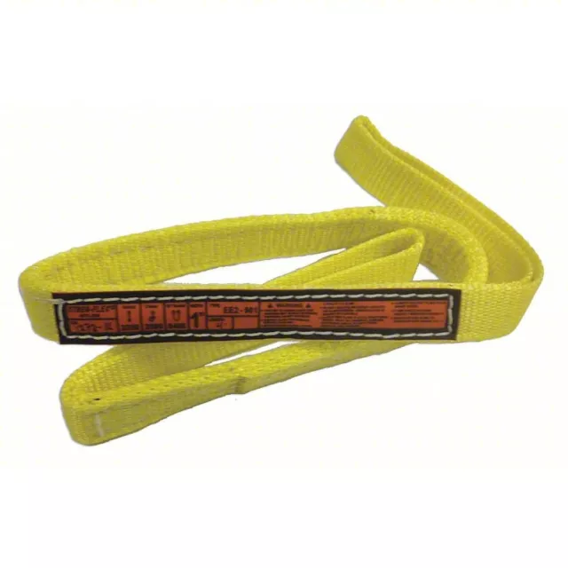 Stren-Flex EEF2-901 3 ft Length x 1" Width Synthetic Web Sling, Yellow