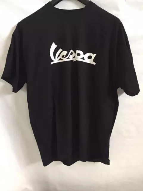T-Shirt Vespa Nera Taglia S - M - L - Xl Maglia Piaggio
