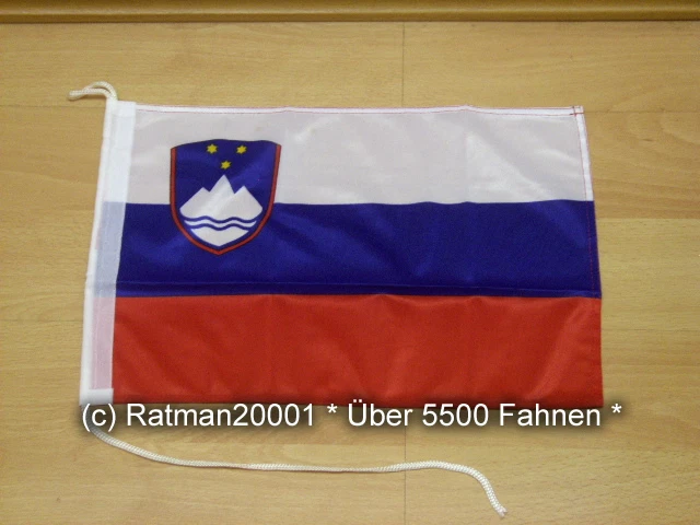Fahne Flagge Slowenien Bootsfahne Tischwimpel - 30 x 40 cm