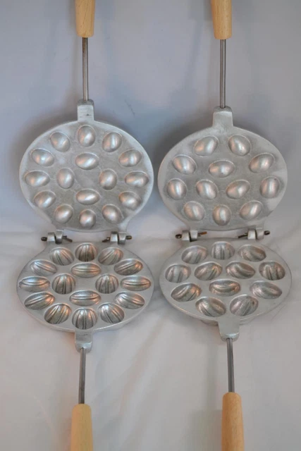 Oreshki Russian Mold Sweet Metal Nutlets Nuts Cookie Pastry Oreshnitsa 12 and 16
