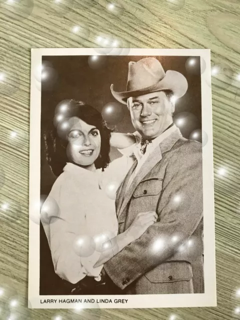 Carte postale de Dallas Larry Hagman & Linda Gray