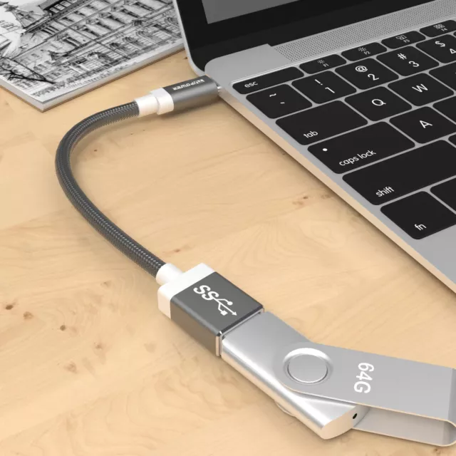 A11 USB-C Adapter auf USB-A 3.0 OTG Apple Macbook Thunderbolt 3 Samsung Xiaomi 3