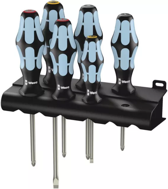 Wera - 3334/3350/3355 Screwdriver set, stainless and rack 6 pieces - 05032063001