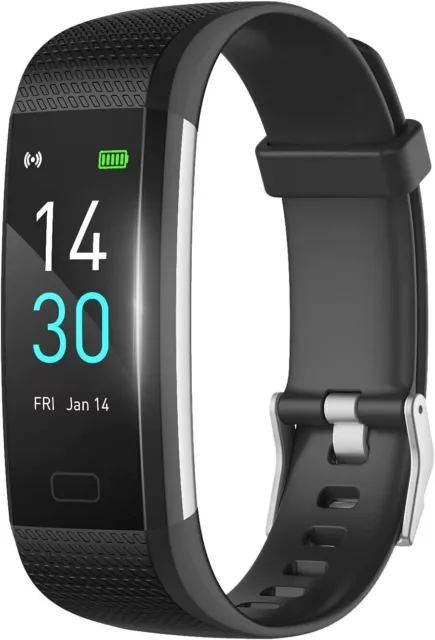 HR Fitness Tracker Smartwatch, Sportuhr Temperatur-, Puls- Blutdruckmessung NEU