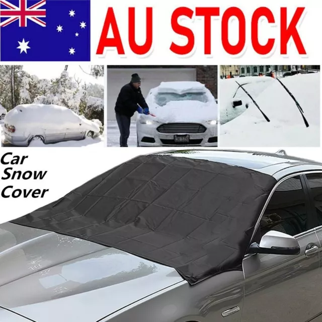 MAGNETIC CAR WINDSHIELD Snow Cover Winter Ice Frost Guard Sunshade Protector  $20.99 - PicClick AU
