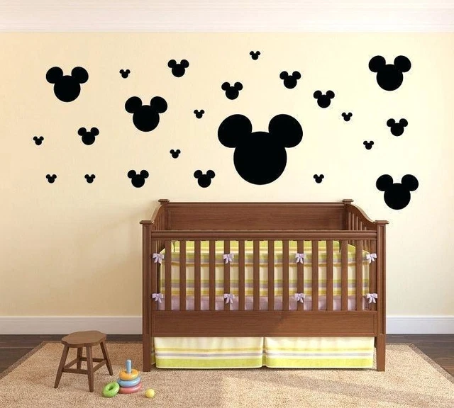 100 MICKEY MOUSE Minnie Mouse Disney Wall Decal stickers Nursery Peel