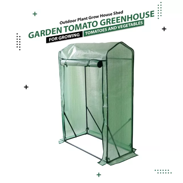 Greenhouse Garden Growbag Cover Tomato Plant Green House Reinforced Gable Roof