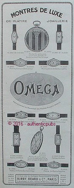 Publicite Omega Montre Extra Plate Bracelet Brillant Bijou De 1926 French Ad Pub