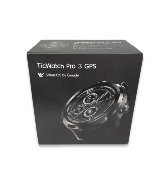 TicWatch Pro 3 GPS Smartwatch 1,4 Zoll AMOLED-Display Bluetooth Armbanduhr