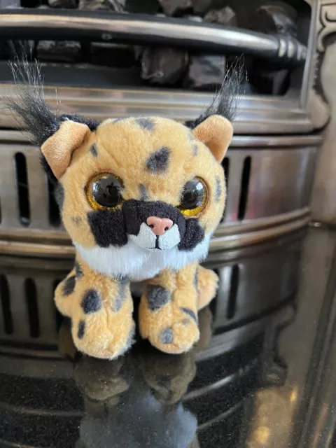 VGC Ty Beanie Boos Larry the Lynx Soft Toy Plush 6" Excellent Condition