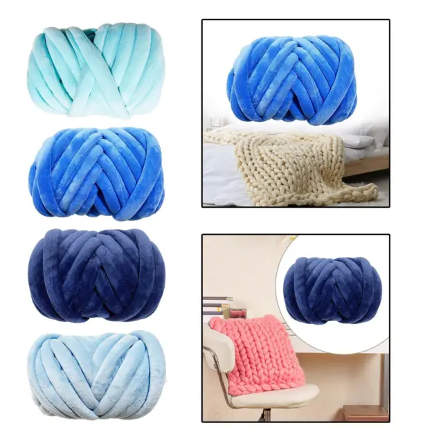 Chunky Yarn Jumbo Tubular Yarn Arm Knit Yarn Crocheting Hand Knit Washable Soft 250g Weight Yarn for Crochet Pillow Baskets Pet Bed Sweaters Light