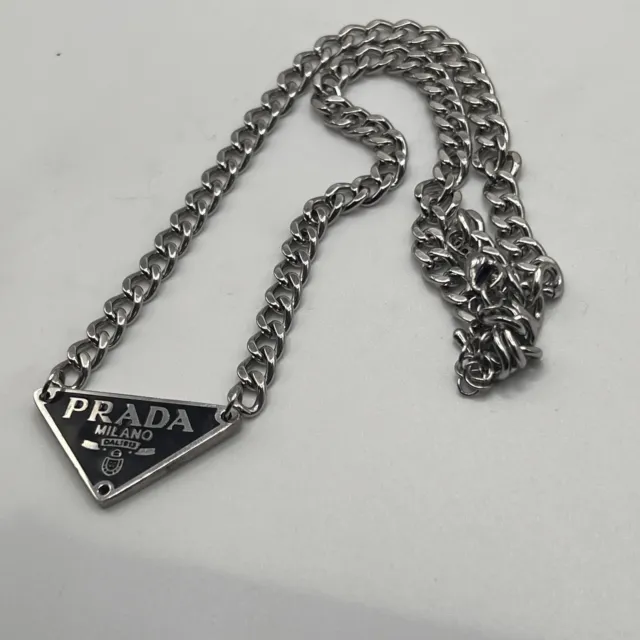 Prada Chain Necklace 18” Adjustable