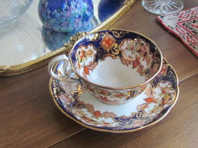 Royal Albert Tea Cup Saucer Set England Imari Heirloom Antique Rare Crown China