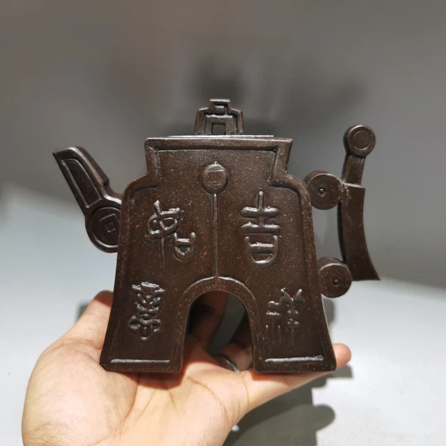 17cm china Yixing Zisha purple Clay pot handmade Kung Fu tea Health Teapot 吉祥如意