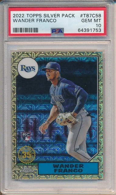 2022 Topps Silver Pack #T87C58 Wander Franco RC Rookie PSA 10