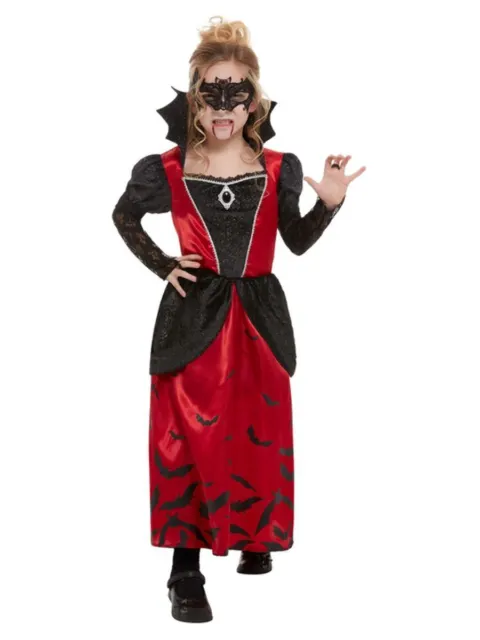 Ragazze Vampiro Costume Tradizionale Pipistrello Inquietante Halloween Party