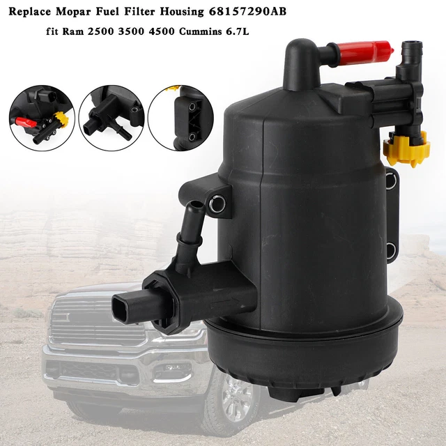 REPLACE MOPAR FUEL Filter Housing 68157290AB fit Ram 2500 3500 Cummins