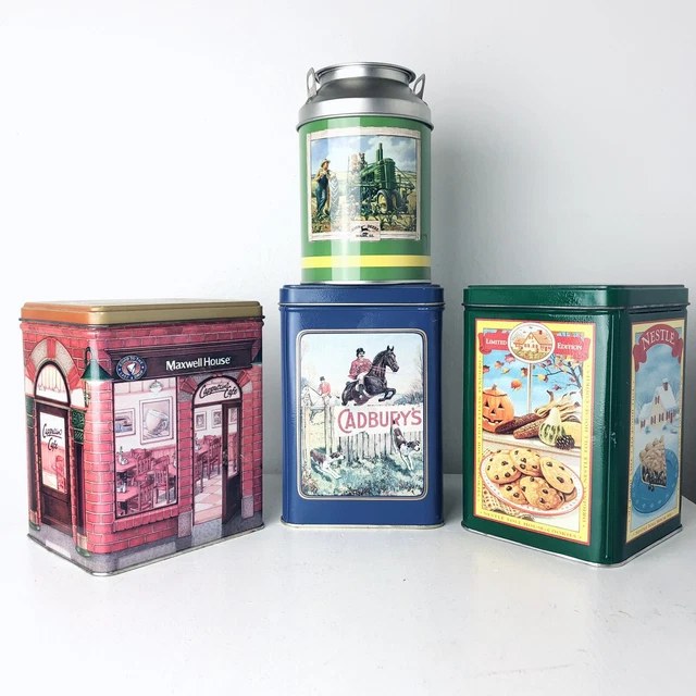 VTG Small Tin Lot - Nestle, Cadbury’s, Maxwell, John Deere