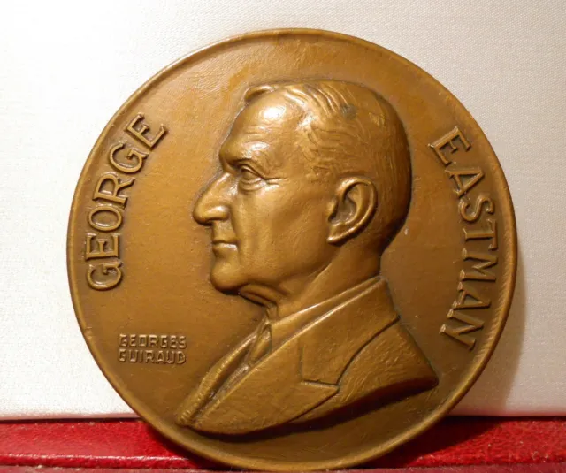 Médaille Recompense Bronze Eastman Usa Inventor Guiraud Photo