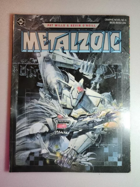 DC Graphic Novel #6 Metalzoic Softcover Comics 1986 Pat Mills Kevin O'Neill B6