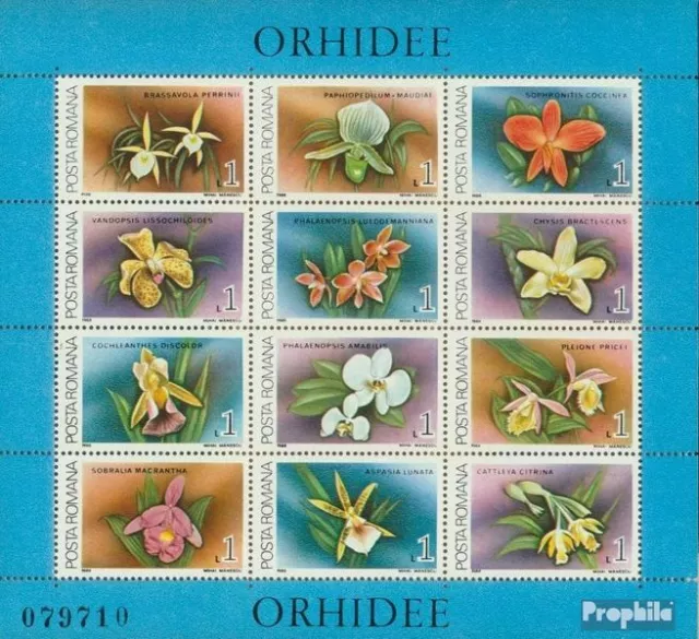 Romania block248 (complete issue) unmounted mint / never hinged 1988 Orchids