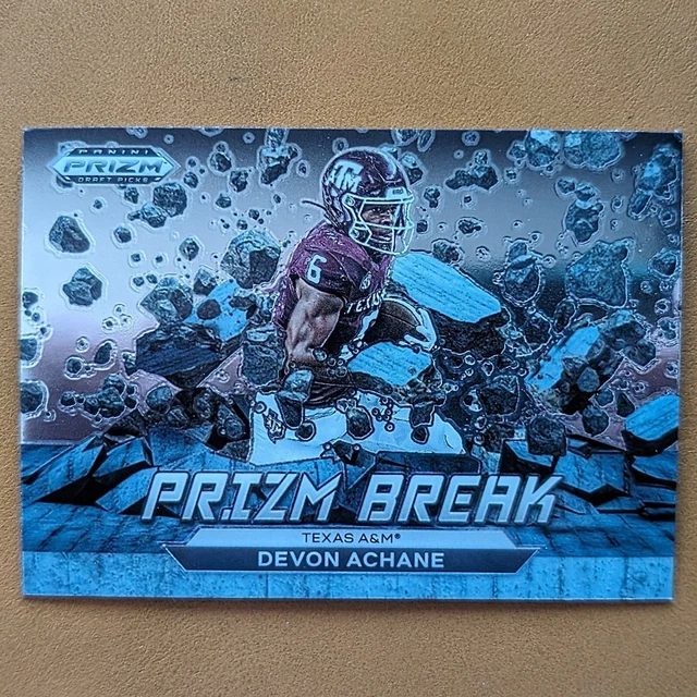 2023 PANINI PRIZM Draft Picks Devon Achane Prizm Break PB12 RC Miami