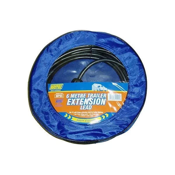 MAYPOLE Trailer Extension Lead - 6m - 12N - 095