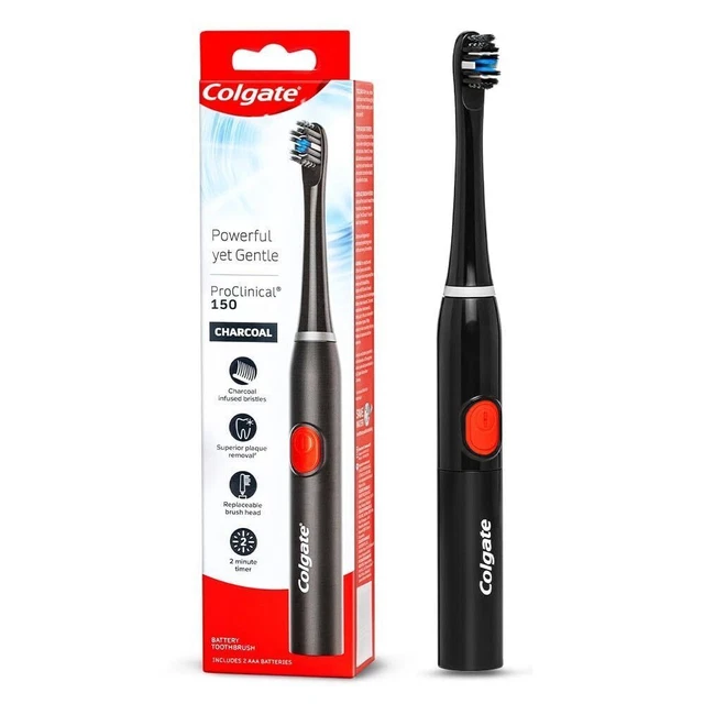 COLGATE PROCLINICAL 150 Charbon | Brosse à dents électrique à piles ...